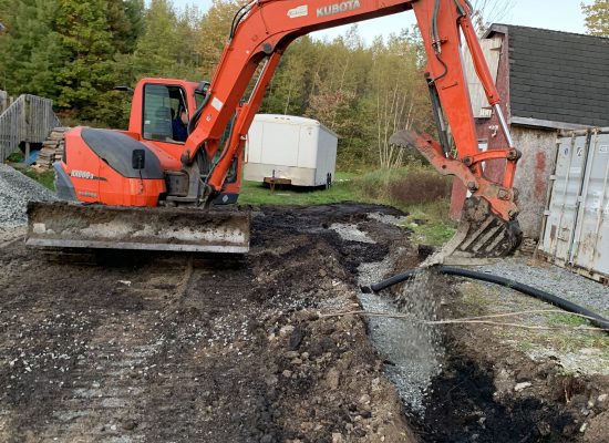 trenching, ditch digging, Nova Scotia